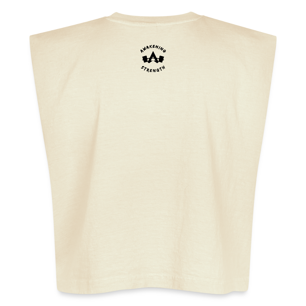 Gym Mode Muscle Tank - faded cream