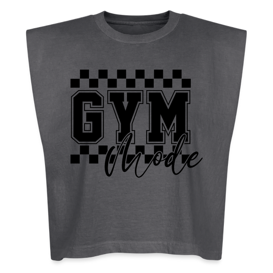 Gym Mode Muscle Tank - faded black