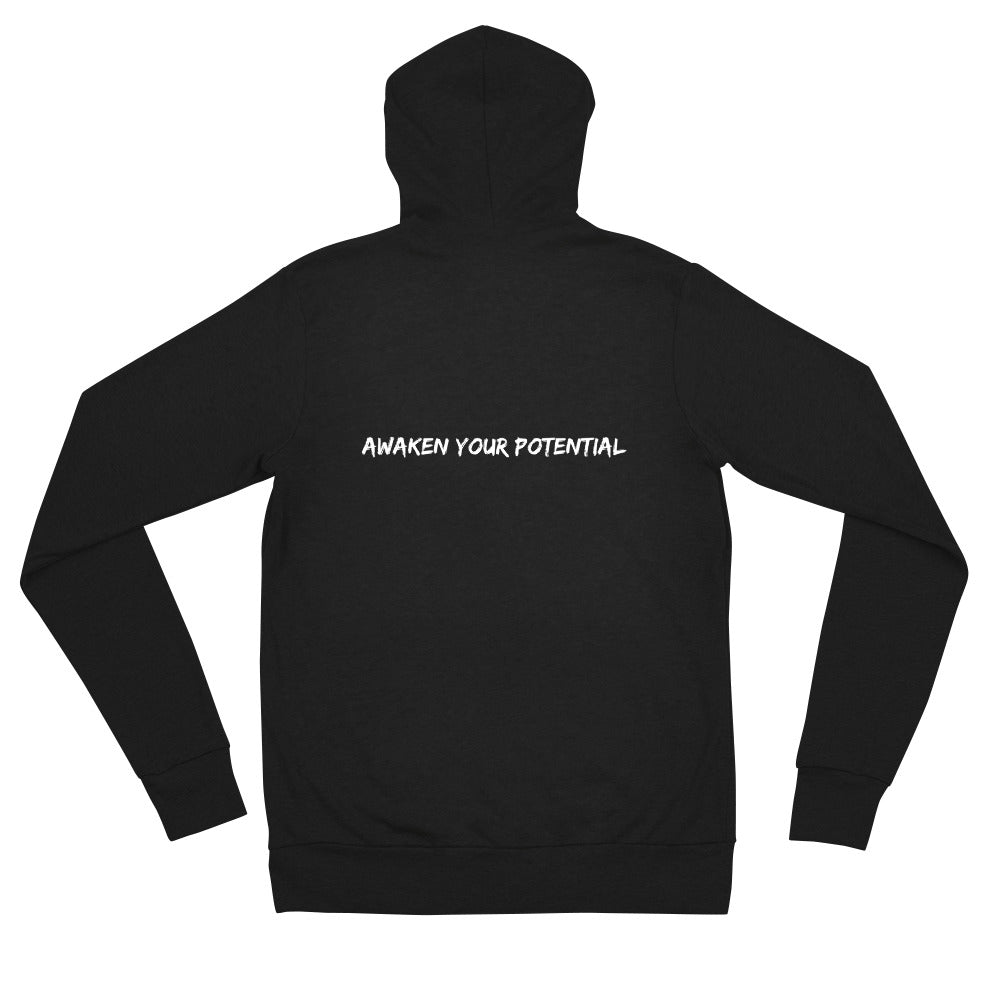 Awaken Your Potential Unisex Zip Hoodie