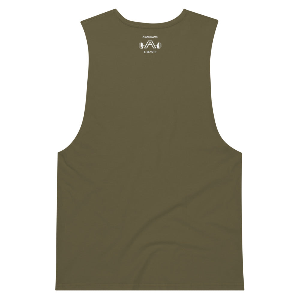 Pizza Men’s drop arm tank top