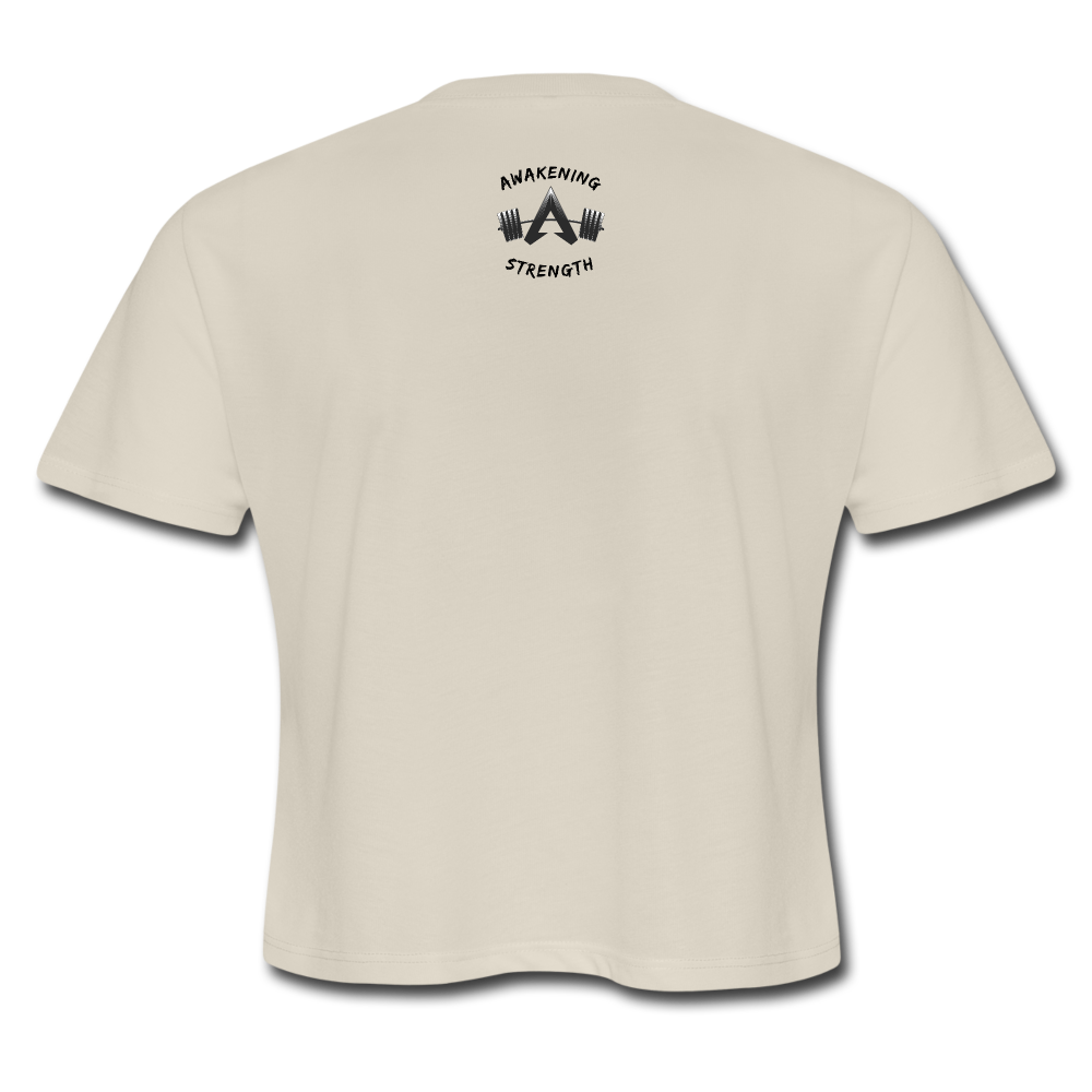 SNACKAHOLIC Women's Cropped T-Shirt - dust