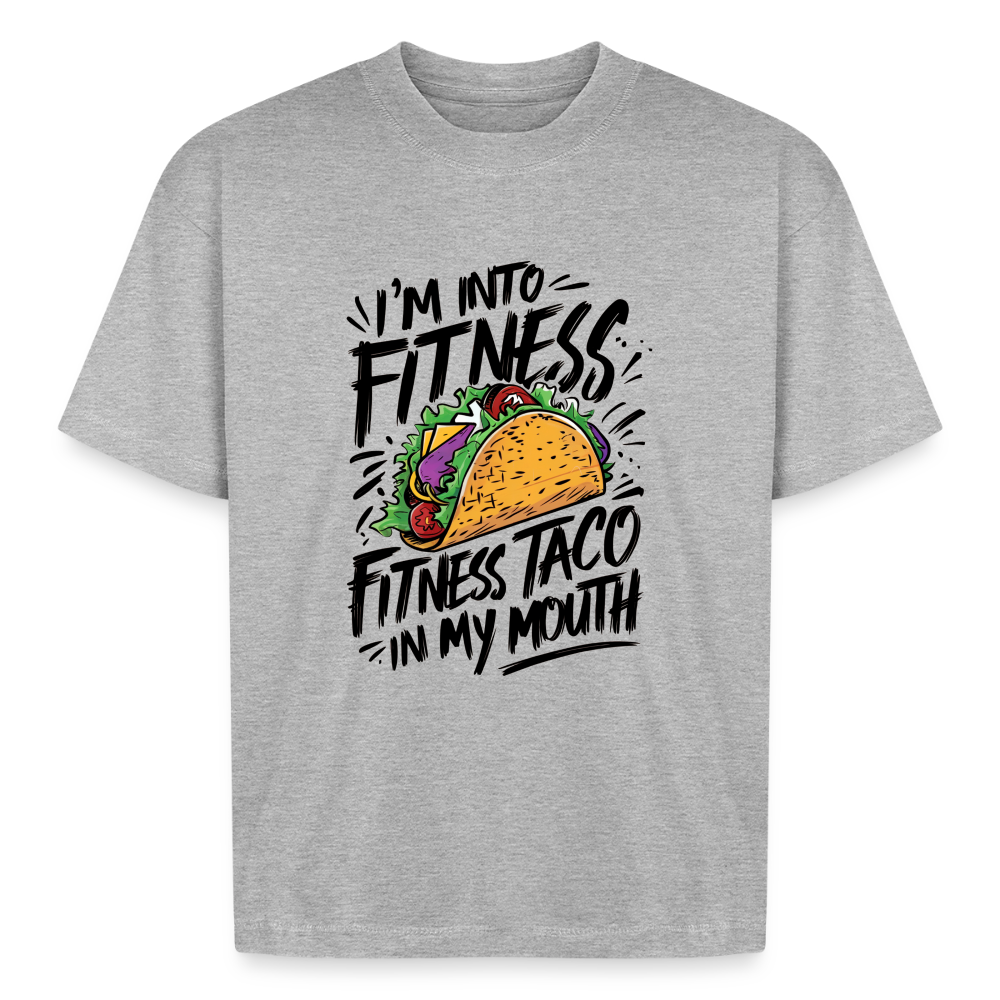 Fitness Taco Boxy Tee - heather gray