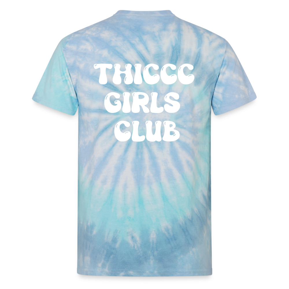 Thiccc Girls Club Tie Dye - blue lagoon