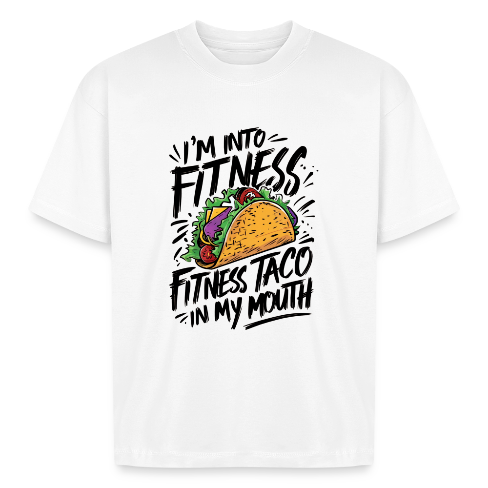 Fitness Taco Boxy Tee - white
