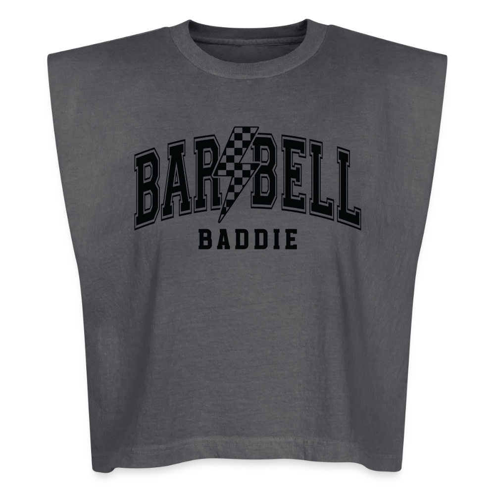 Barbell Baddie Muscle Tank - faded black