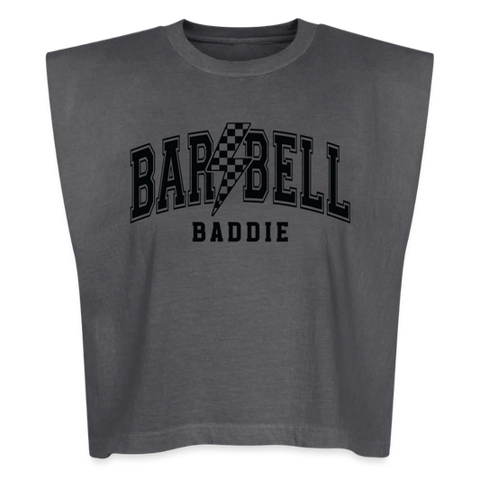 Barbell Baddie Muscle Tank - faded black