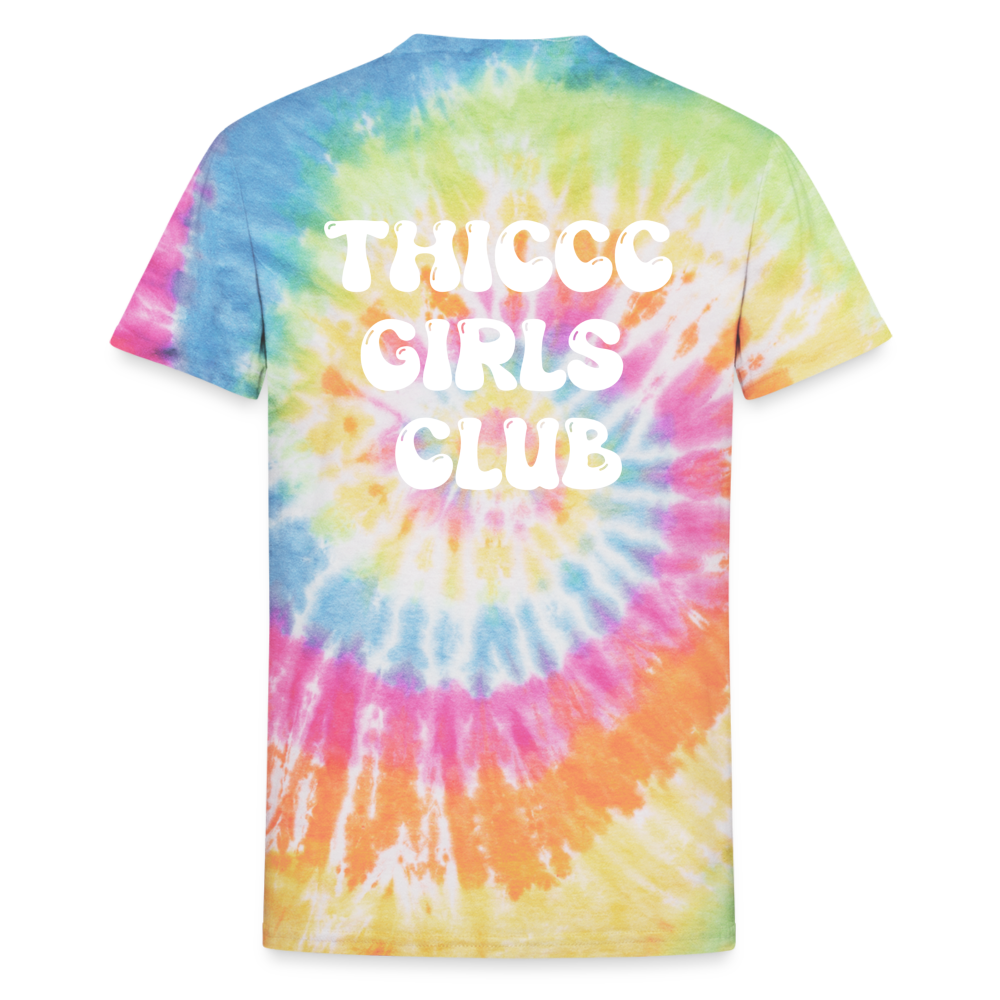 Thiccc Girls Club Tie Dye - rainbow