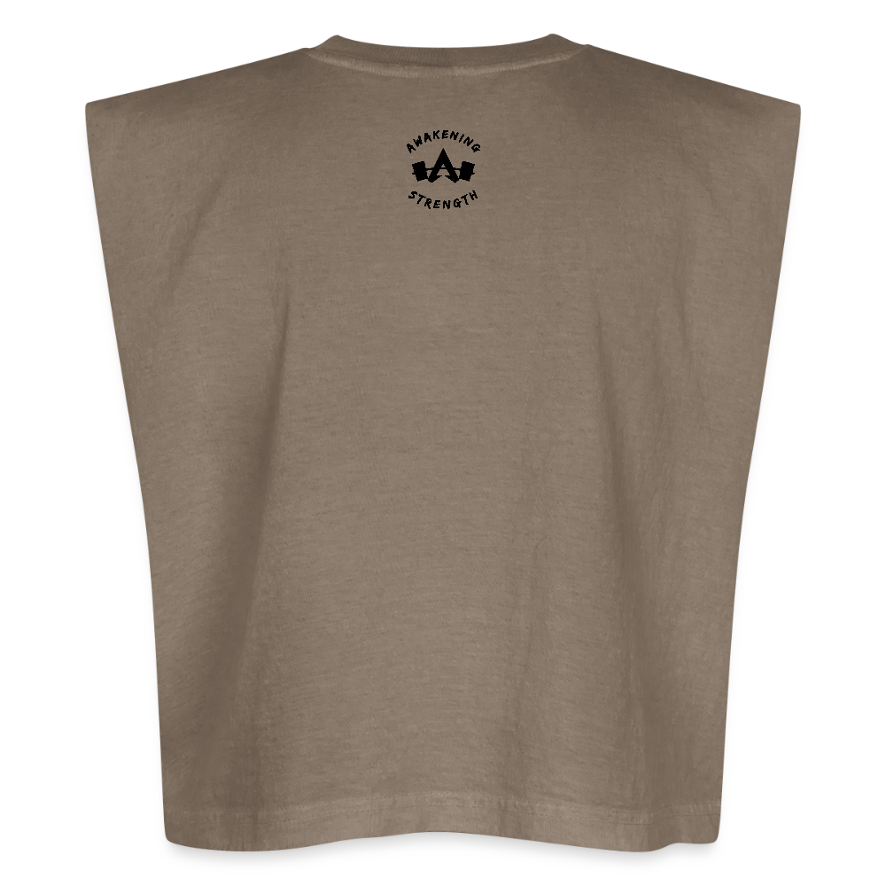 Gym Mode Muscle Tank - faded brown
