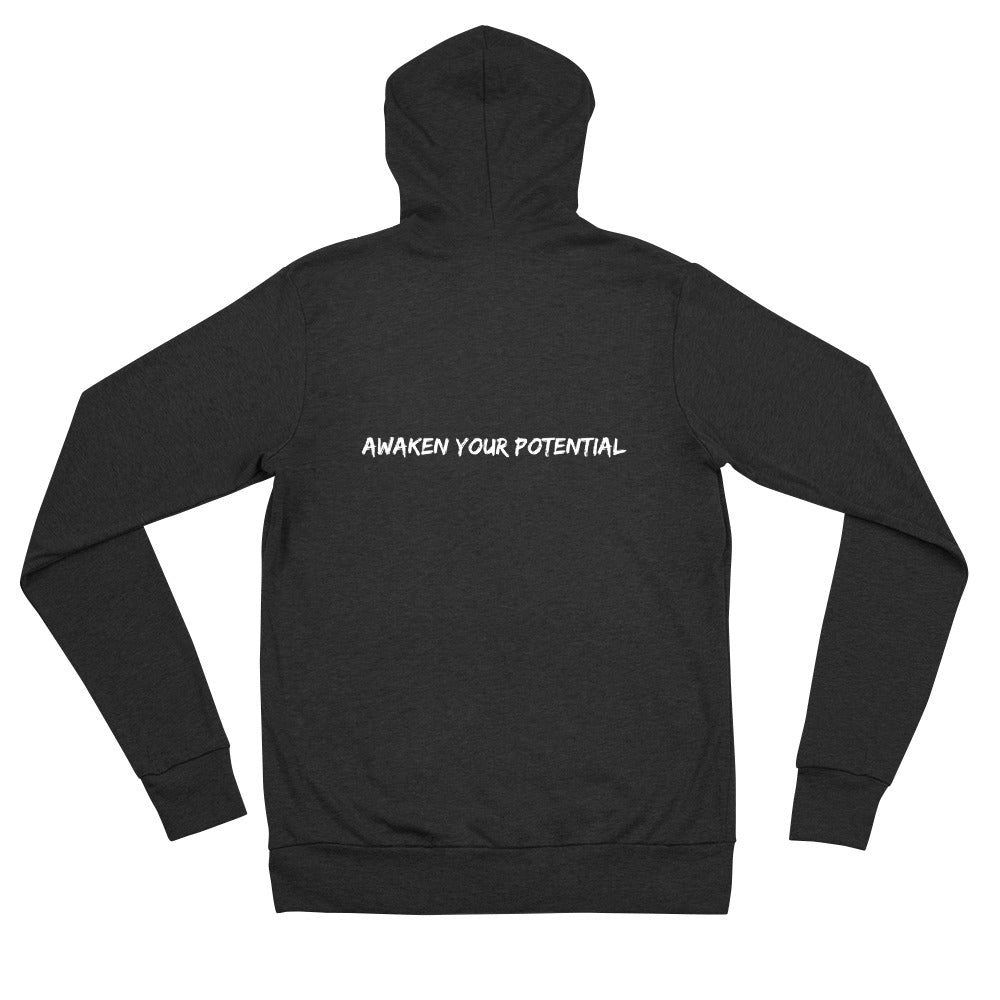Awaken Your Potential Unisex Zip Hoodie