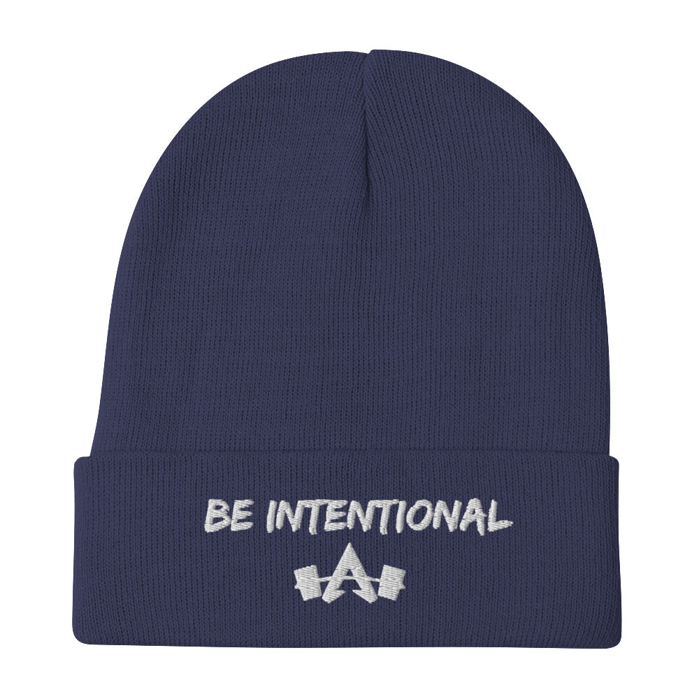 New AS Logo Be Intentional Embroidered Beanie