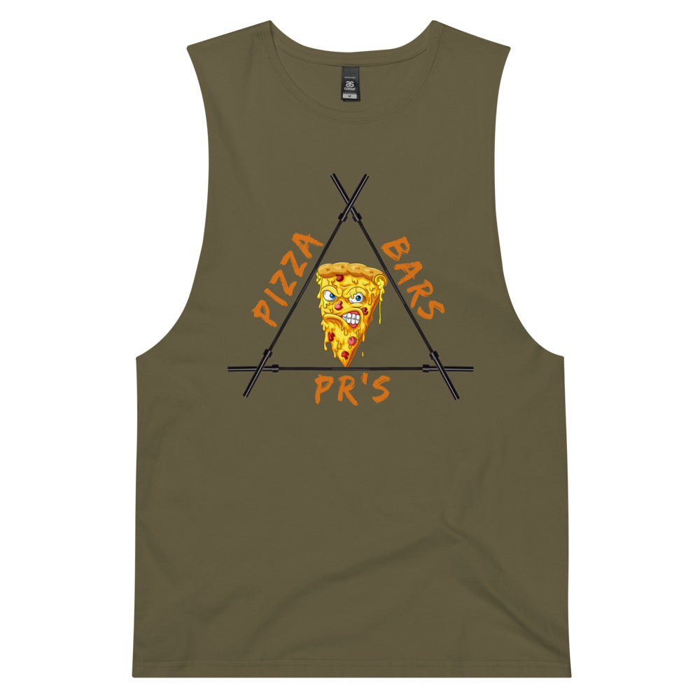 Pizza Men’s drop arm tank top