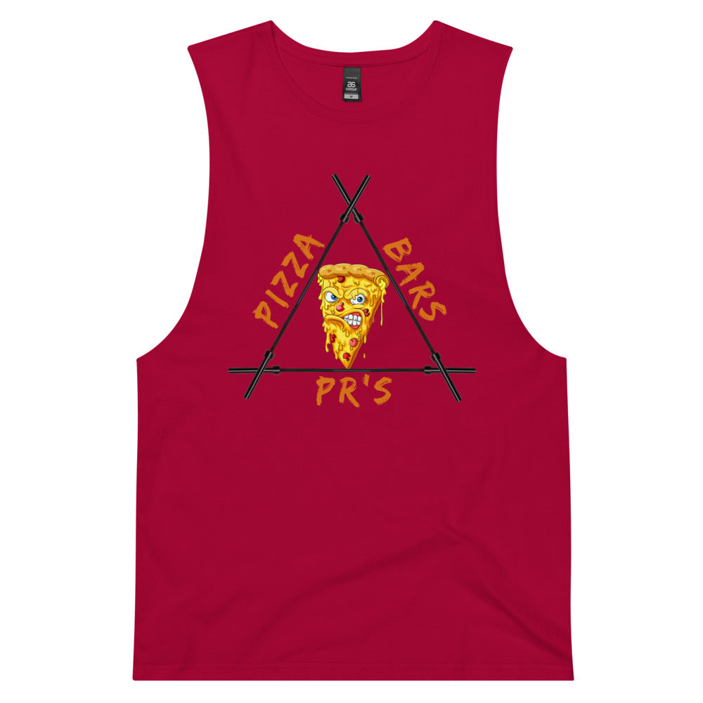 Pizza Men’s drop arm tank top