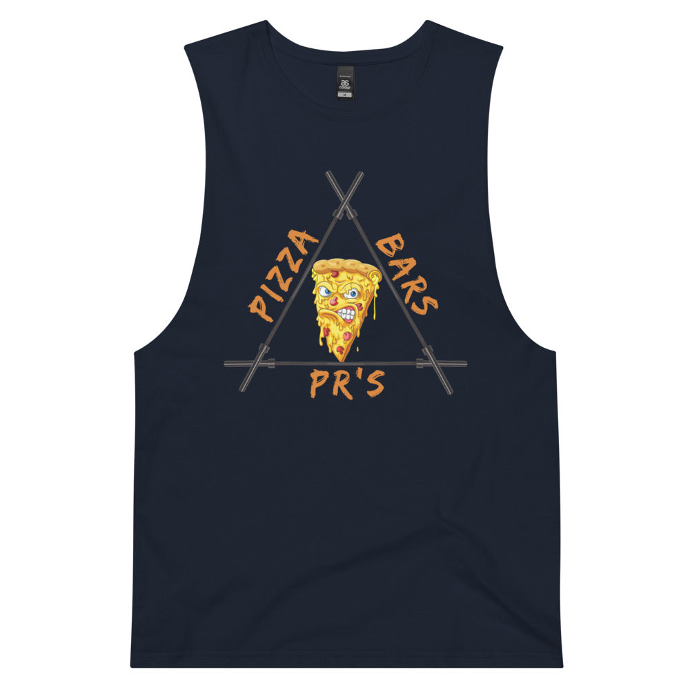 Pizza Men’s drop arm tank top