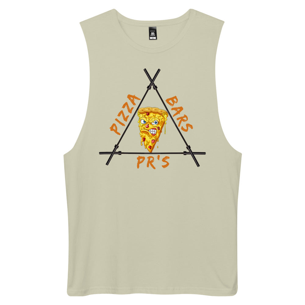 Pizza Men’s drop arm tank top