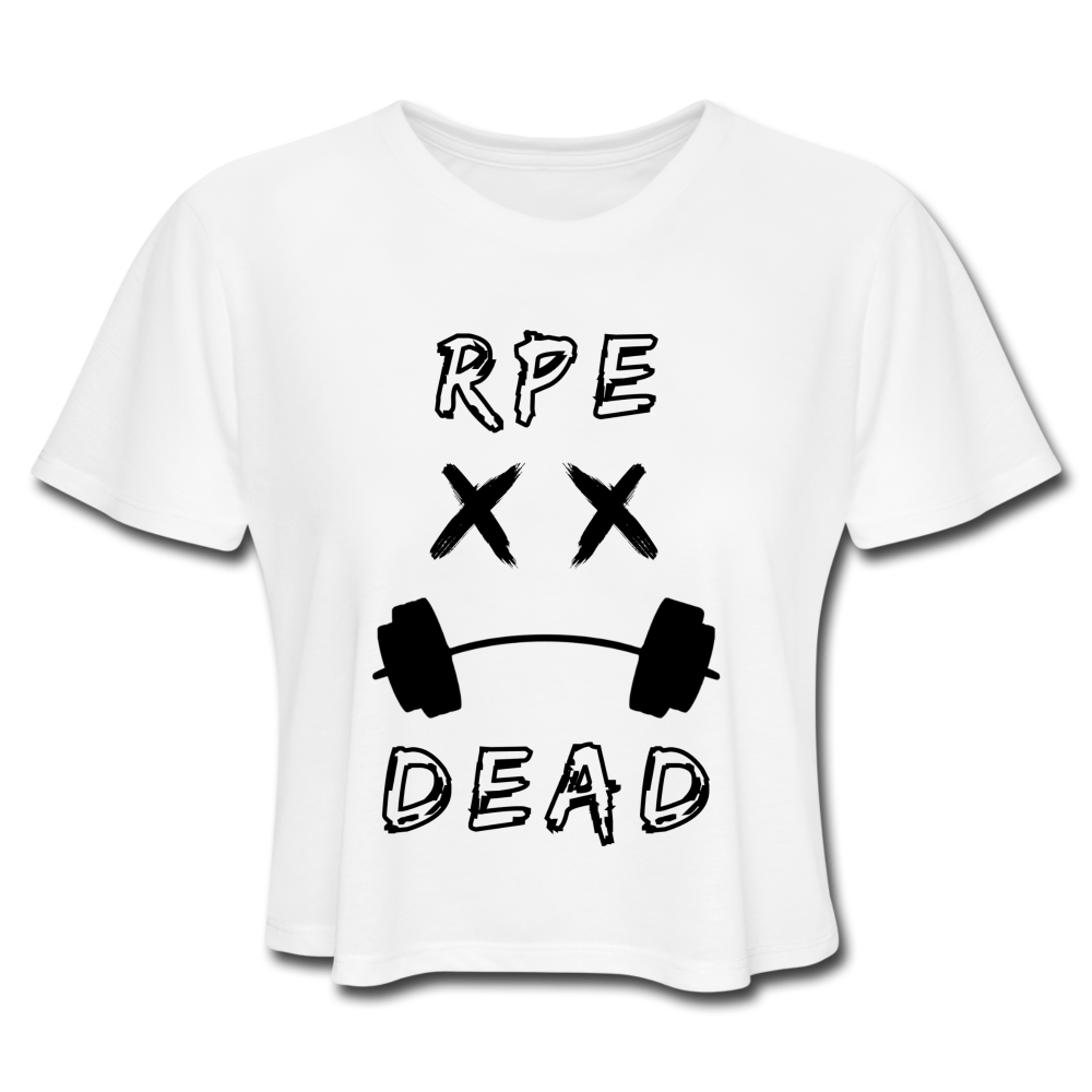 RPE DEAD Women's Cropped T-Shirt - white