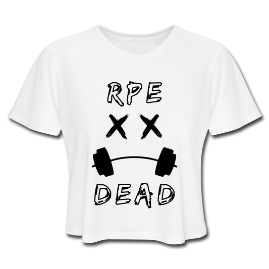 RPE DEAD Women's Cropped T-Shirt - white