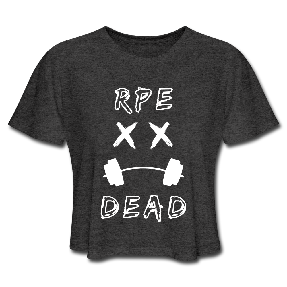 RPE DEAD Women's Cropped T-Shirt - deep heather