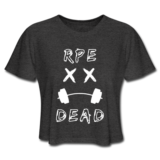 RPE DEAD Women's Cropped T-Shirt - deep heather