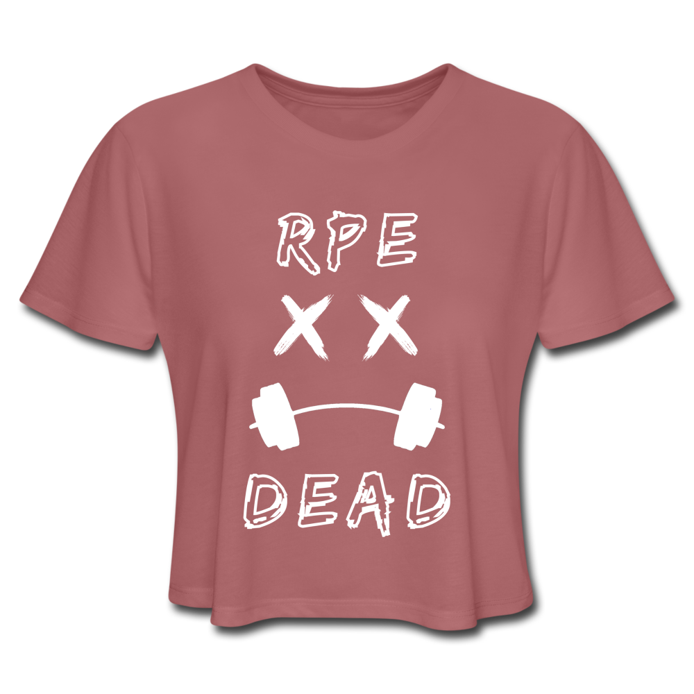 RPE DEAD Women's Cropped T-Shirt - mauve
