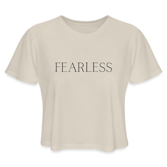 Power, Love, Sound Mind Women's Cropped T-Shirt - dust