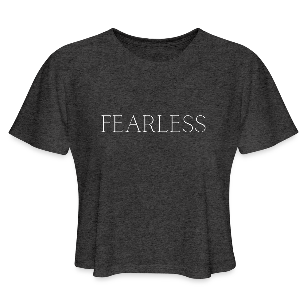 Power, Love, Sound Mind Women's Cropped T-Shirt - deep heather