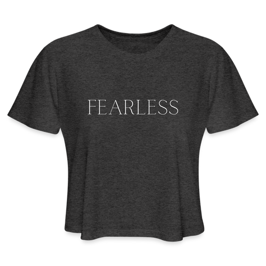 Power, Love, Sound Mind Women's Cropped T-Shirt - deep heather