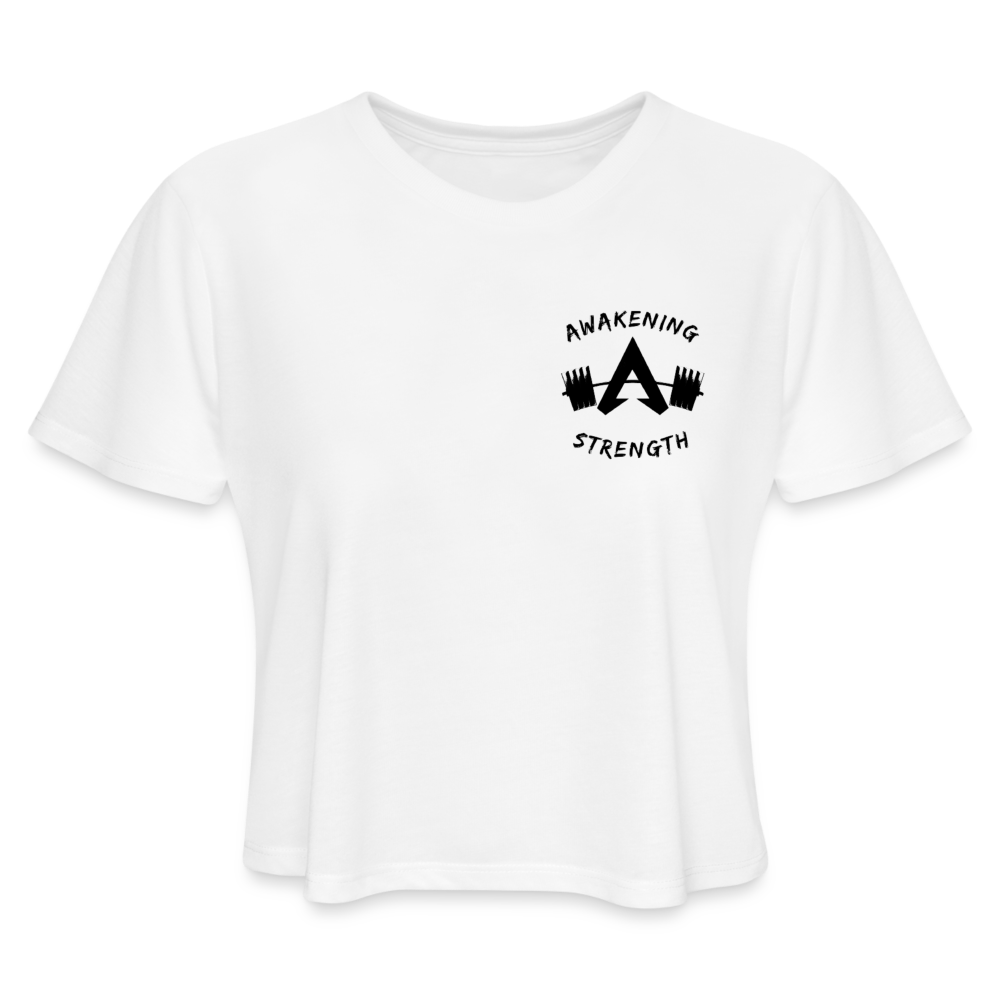 Bench is bae Women's Cropped T-Shirt - white