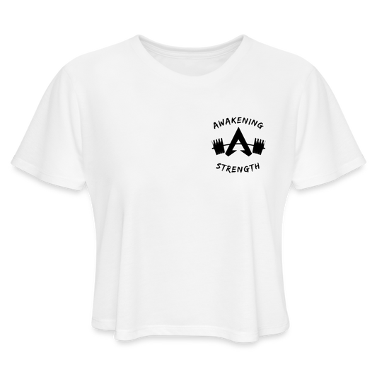 Bench is bae Women's Cropped T-Shirt - white