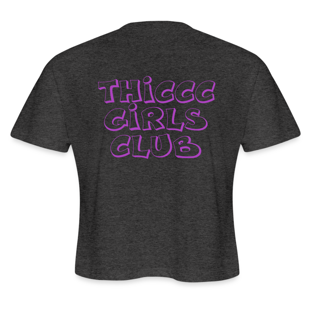 Thiccc GIrls Club Crop - deep heather