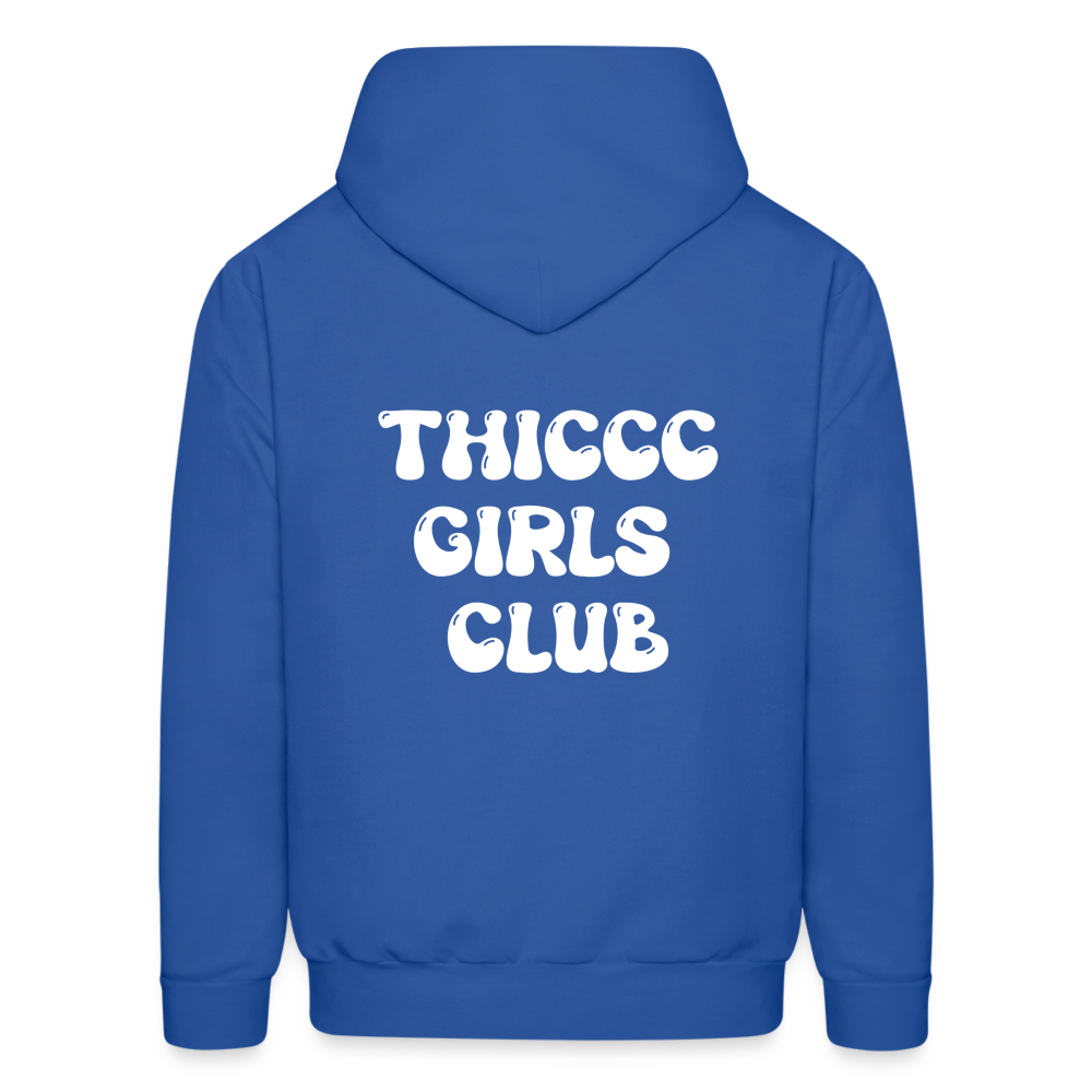 Thiccc Girls Club Hoodie - royal blue