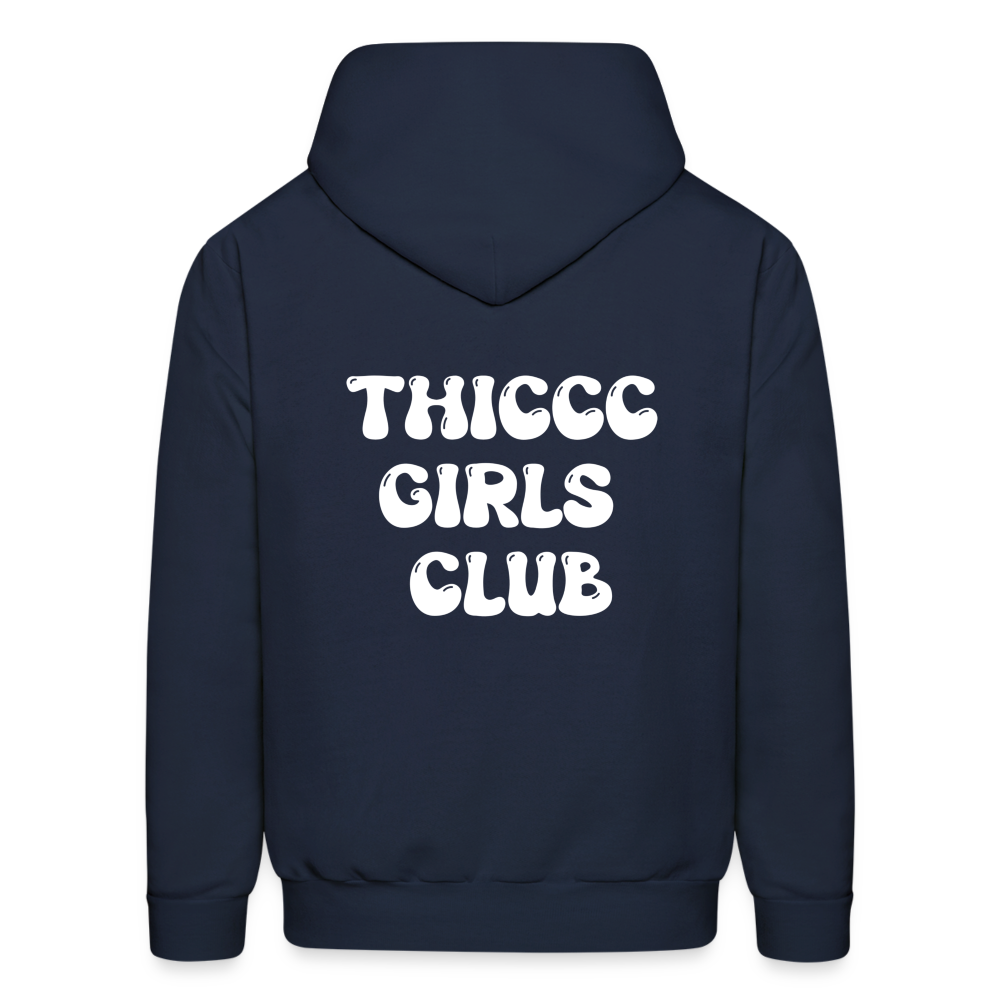 Thiccc Girls Club Hoodie - navy