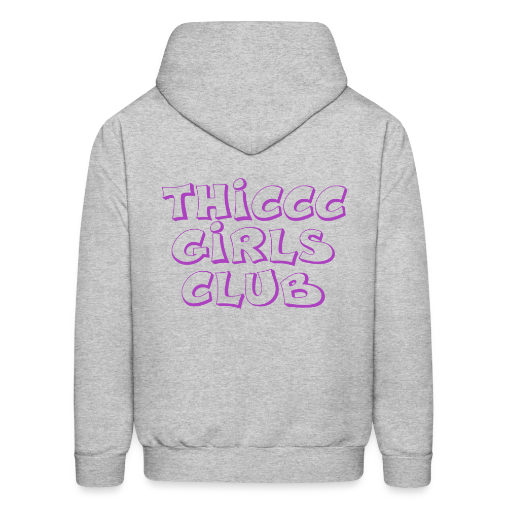 Thiccc Girls Club Hoodie - heather gray