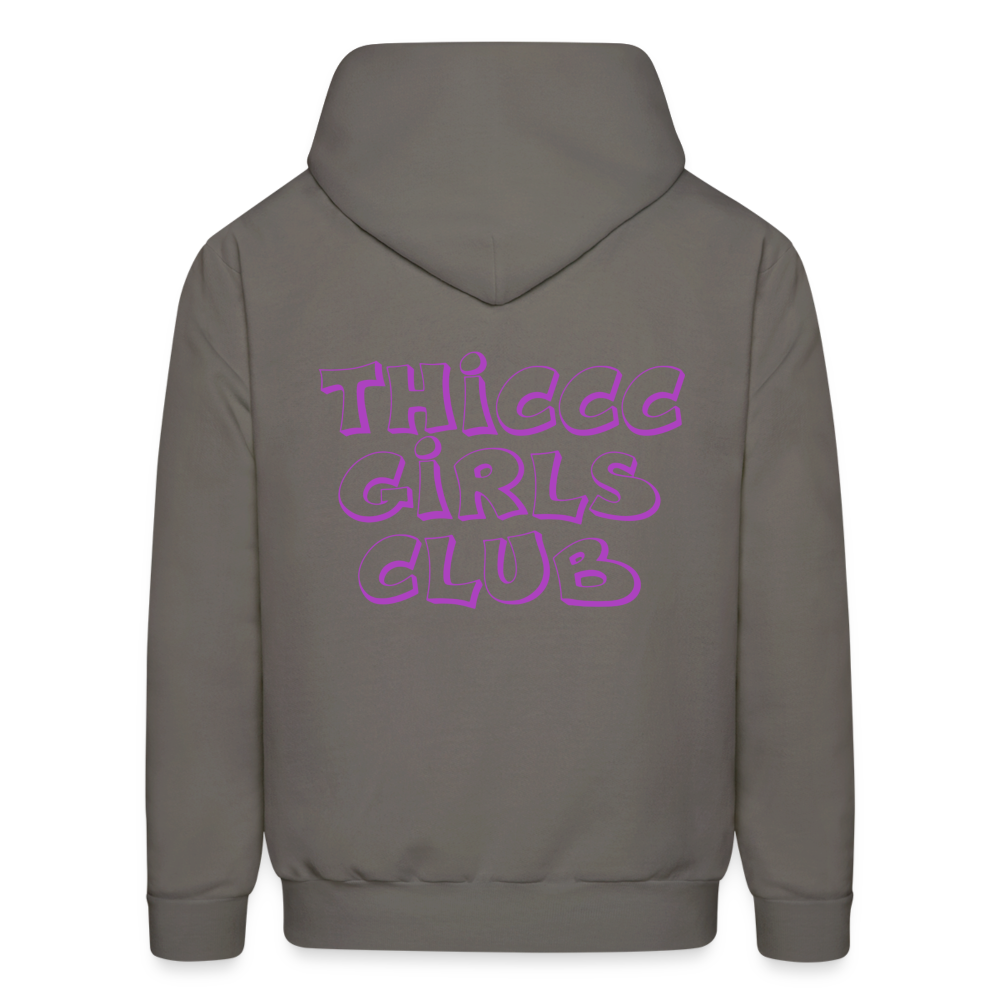 Thiccc Girls Club Hoodie - asphalt gray