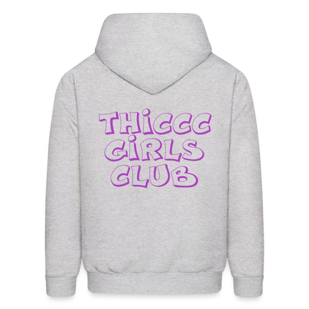 Thiccc Girls Club Hoodie - ash 