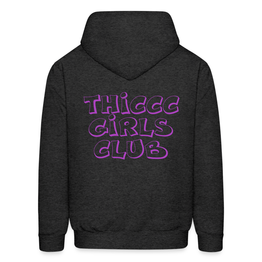 Thiccc Girls Club Hoodie - charcoal grey