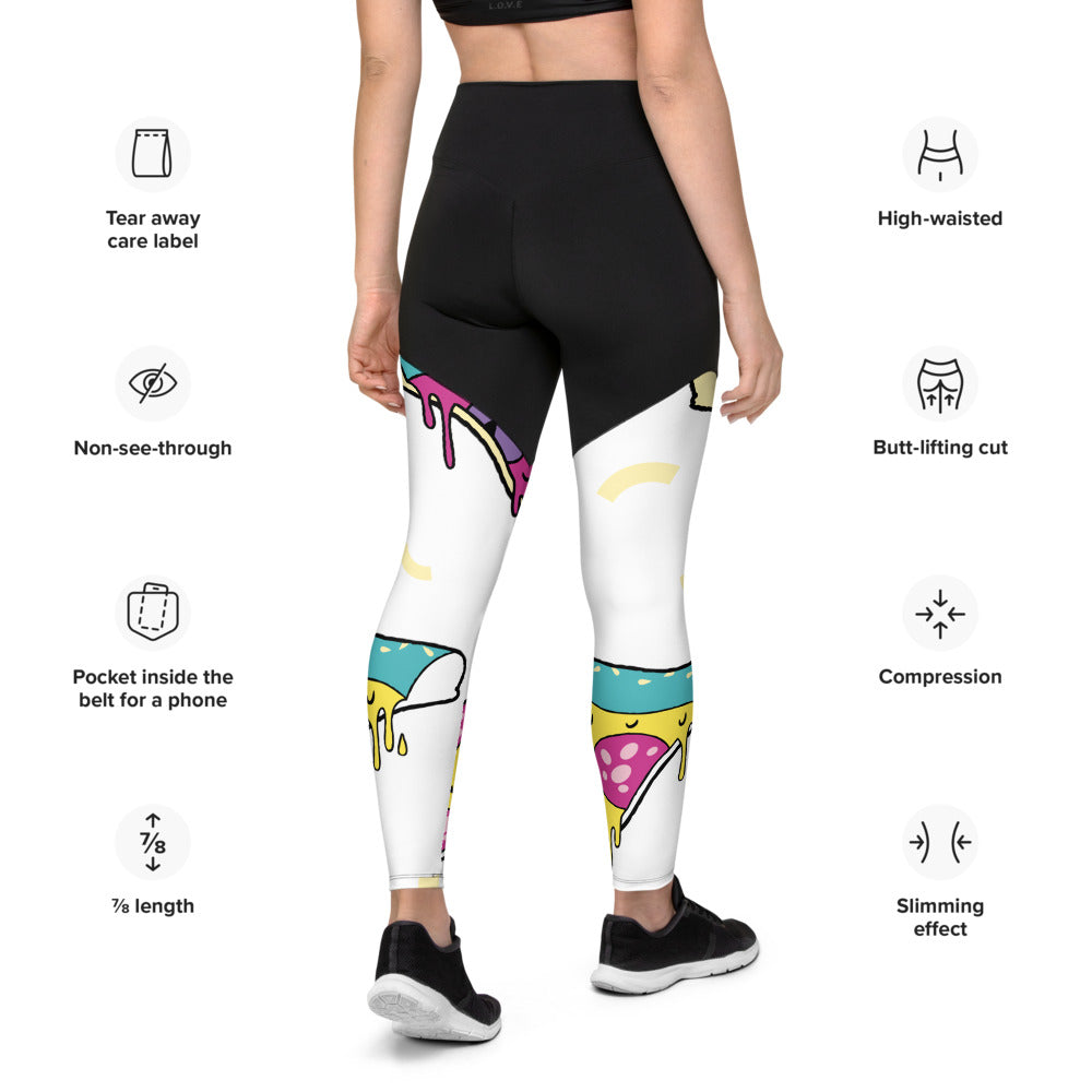 Pizza Sports Leggings