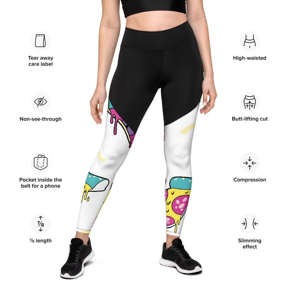 Pizza Sports Leggings