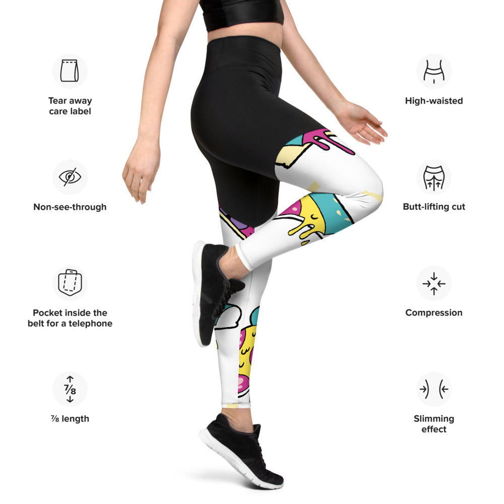 Pizza Sports Leggings