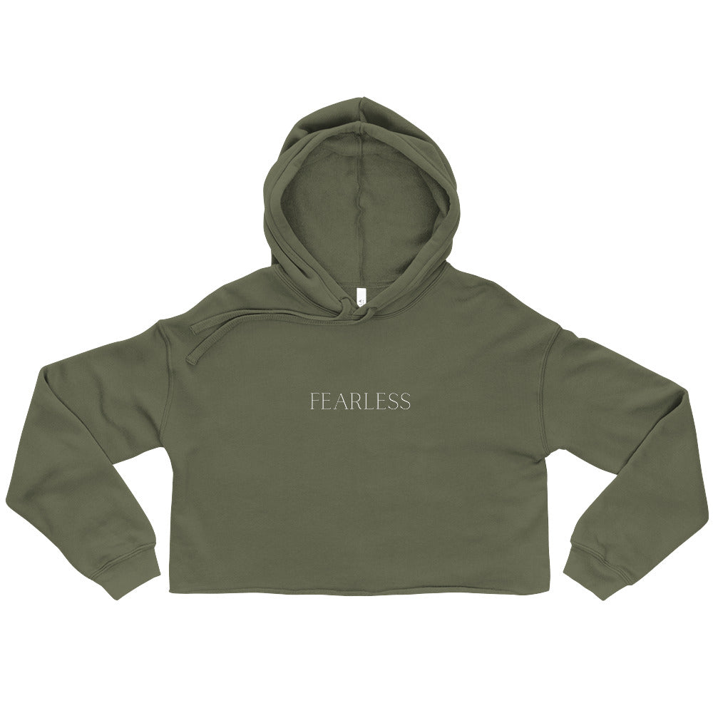 Power love sound mind crop hoodie