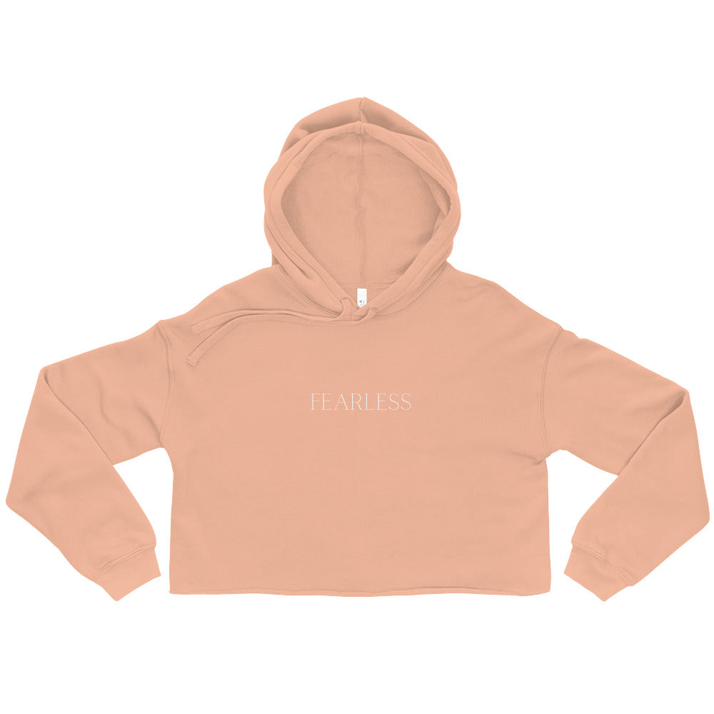 Power love sound mind crop hoodie