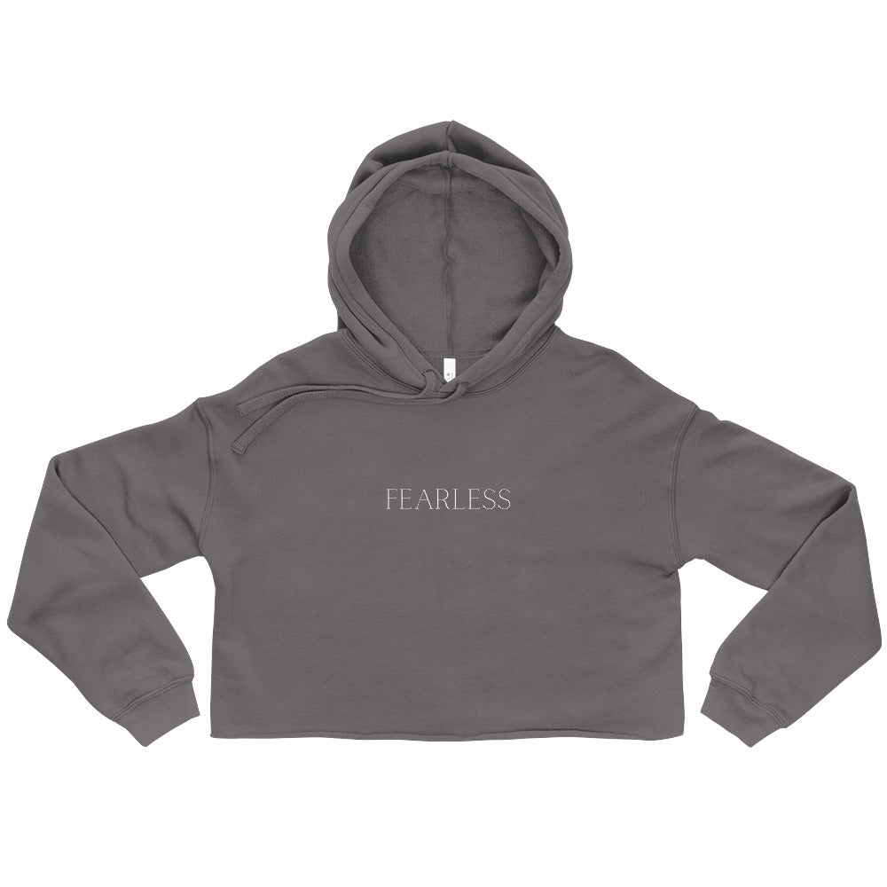 Power love sound mind crop hoodie
