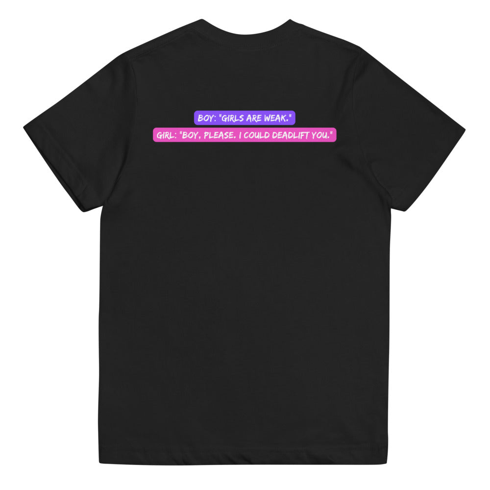 Girls Do Lift Youth jersey t-shirt
