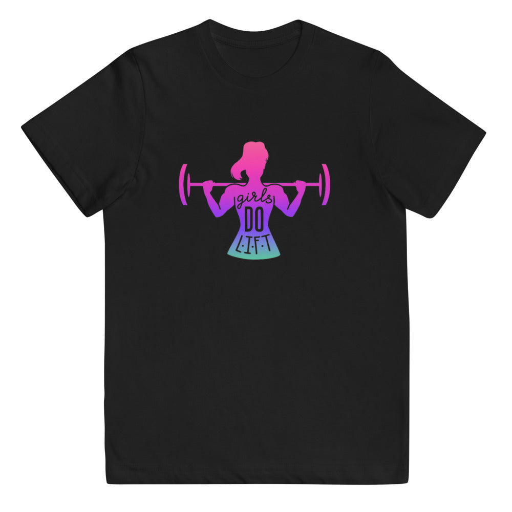 Girls Do Lift Youth jersey t-shirt